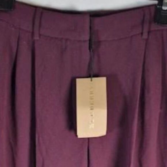 Burberry Dark Purple Pants - Size 4 - NWT - Picture 3 of 7